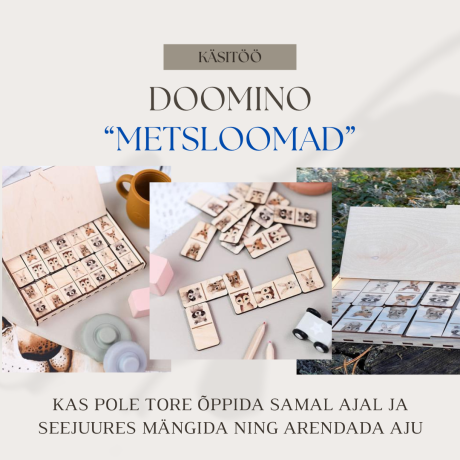 Metsloomade doomino - käsitöö