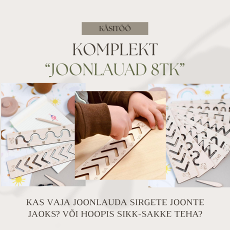 Joonlaudade komplekt 8tk - käsitöö