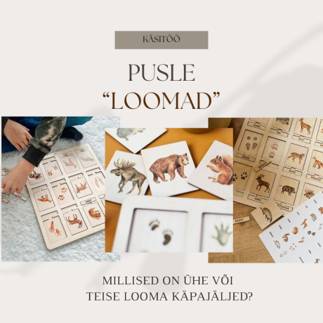 Pusle "Loomad" - käsitöö